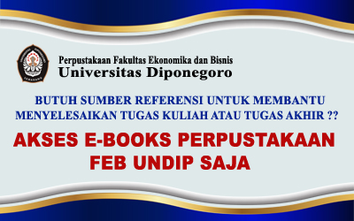 Access E-Books at the Library of the Faculty of Economics and Business, Diponegoro University