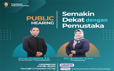 PUBLIC HEARING: Getting Closer to Readers